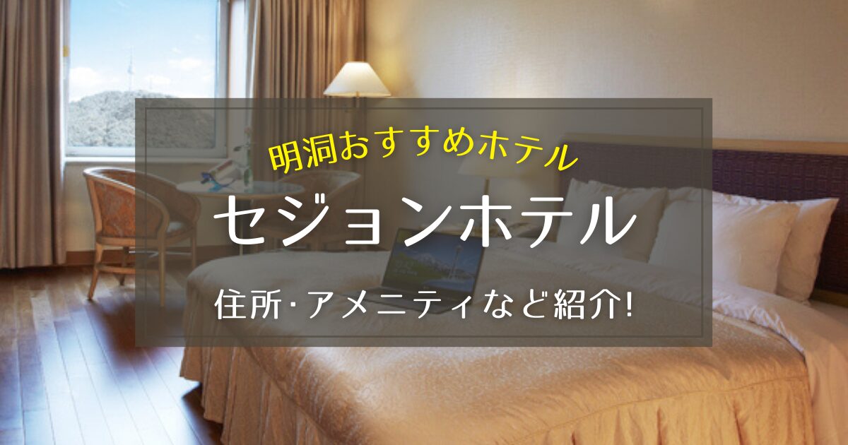 【明洞】セジョンホテルのコンセントや朝食などを徹底紹介！
